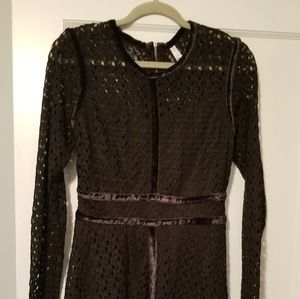 Long sleeve black dress